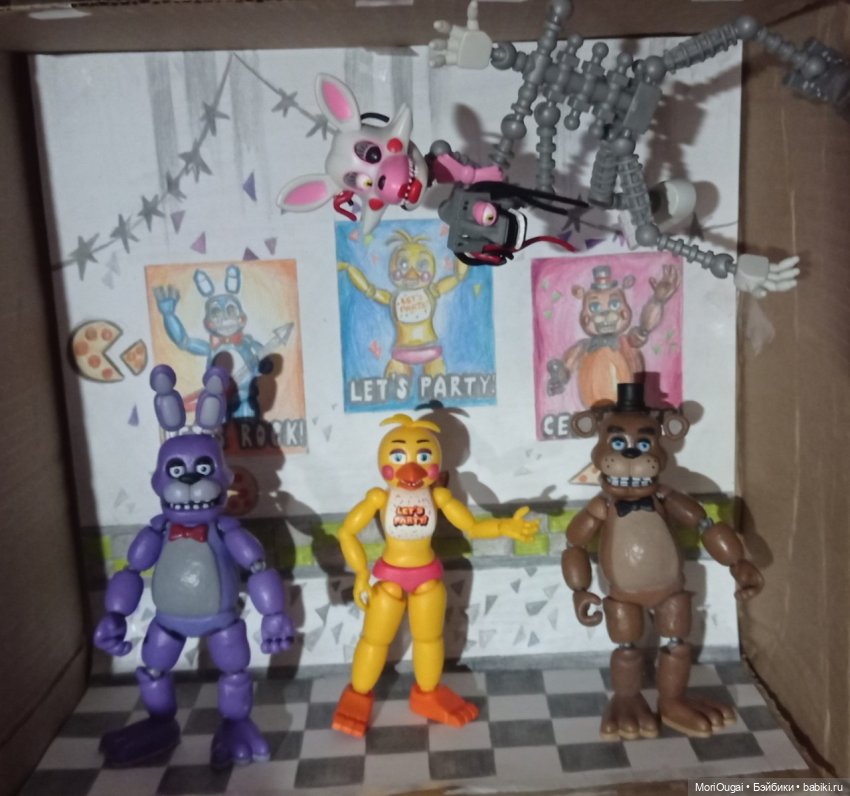 Пиццерия из FNaF 2 + Пиратская бухта своими руками