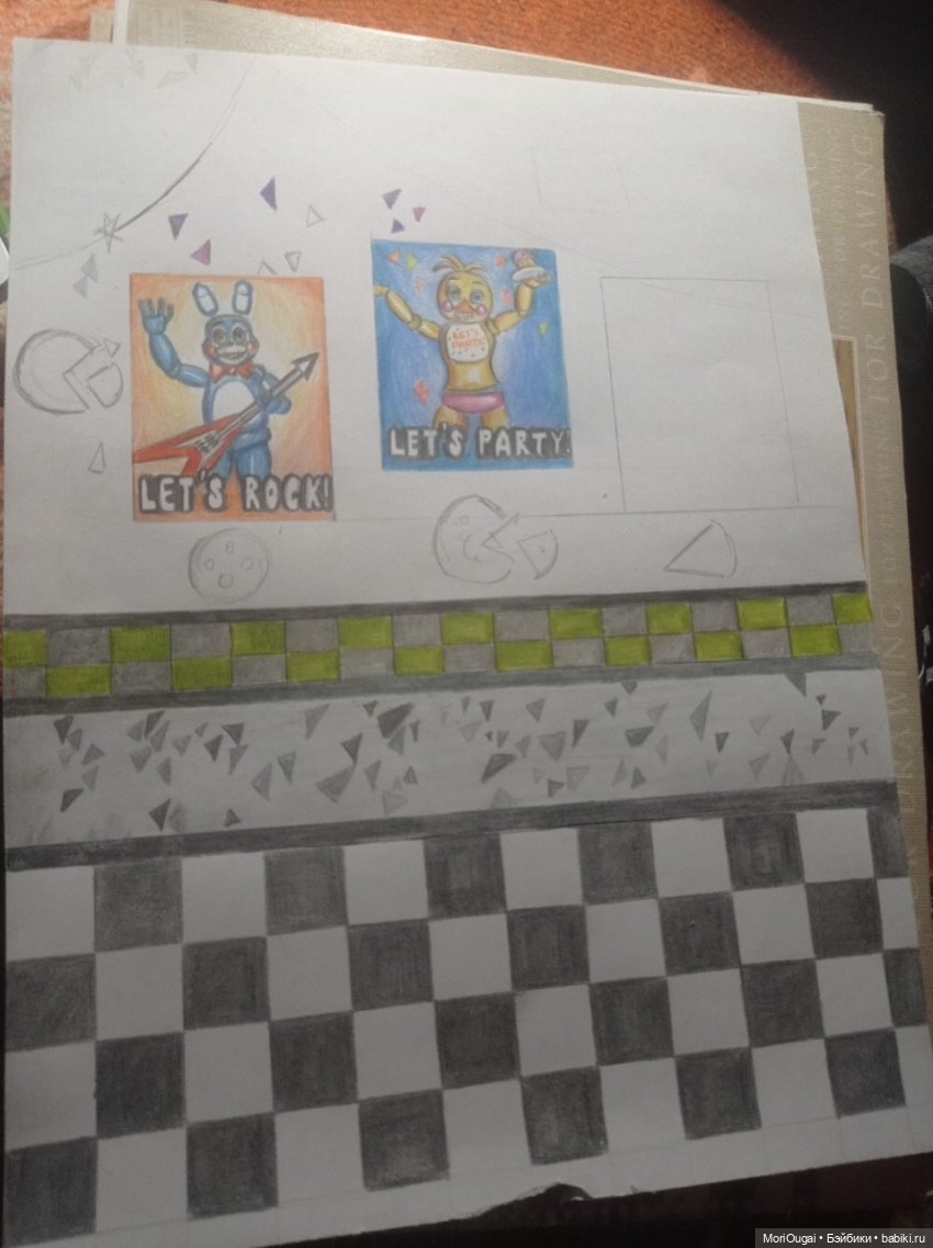 Пиццерия из FNaF 2 + Пиратская бухта своими руками (фото 7)