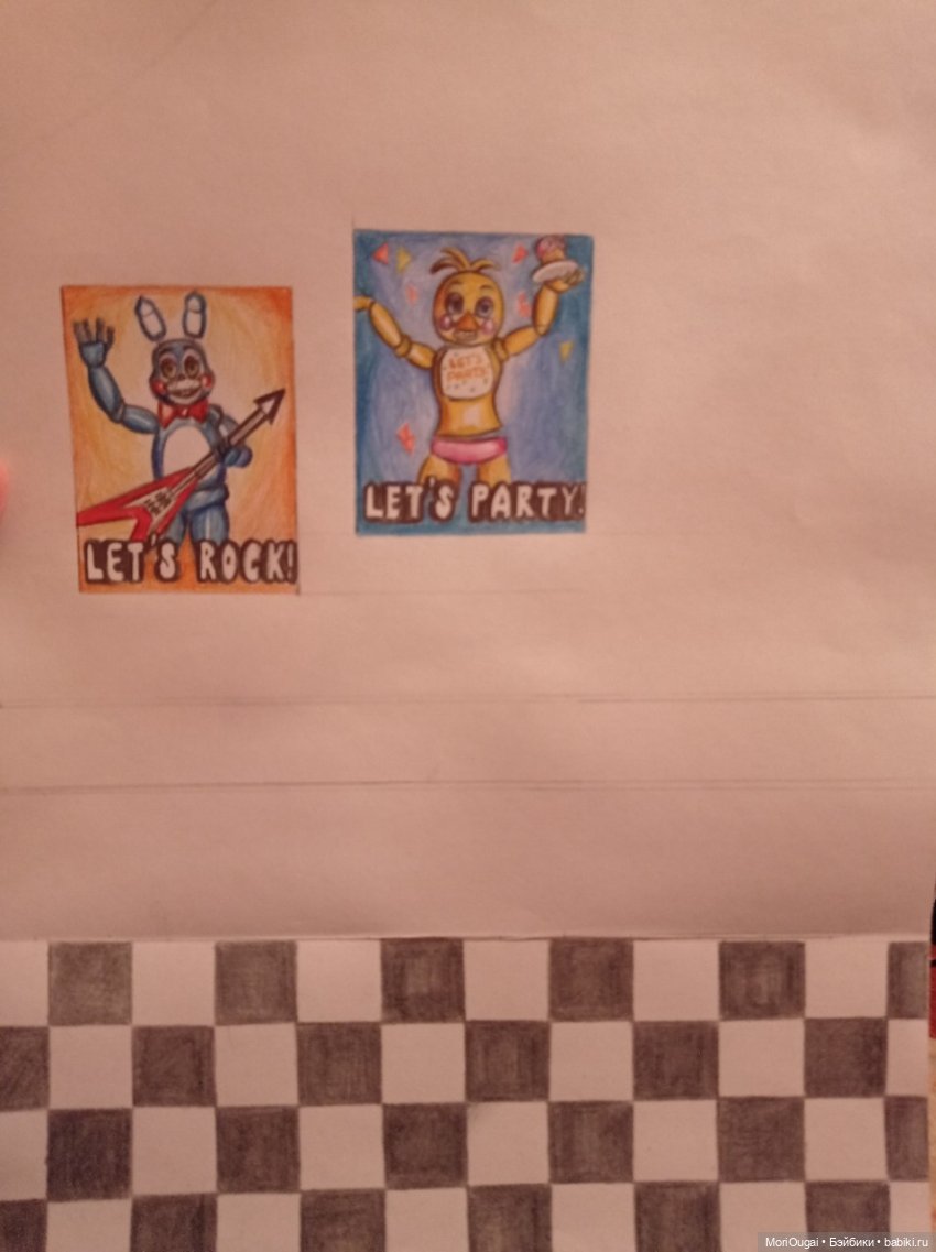 Пиццерия из FNaF 2 + Пиратская бухта своими руками (фото 6)