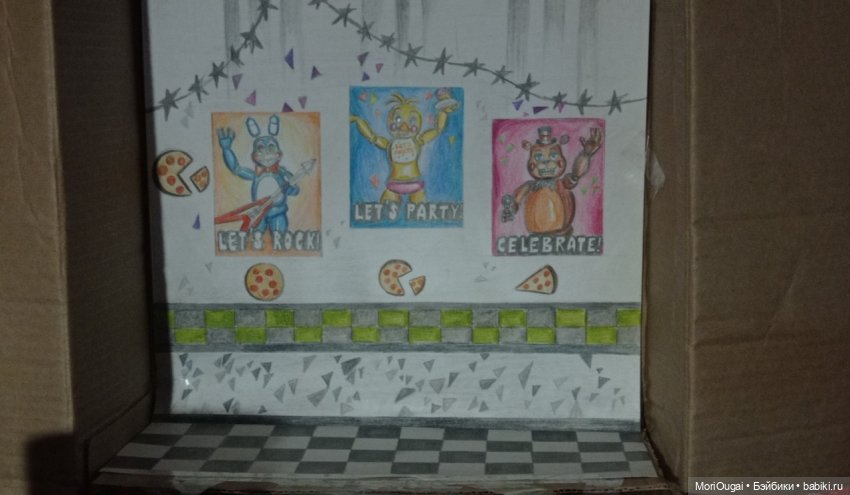 Пиццерия из FNaF 2 + Пиратская бухта своими руками