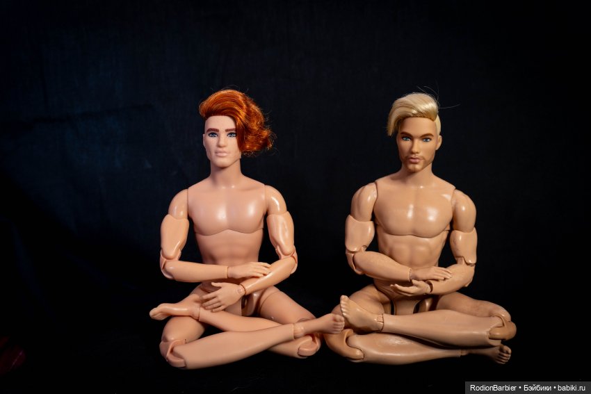 На фото слева оригинал, на фото справа Кен собственного производства.