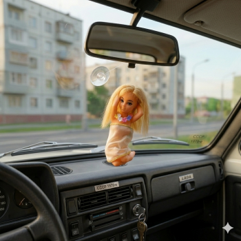 Капсула времени из 70-х: гавайская танцовщица из папиной машины 🚗✨