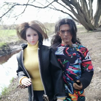 Рокс и Джиро. Весенняя прогулка (часть 2).