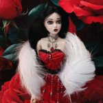 Кукла Астра 30 см (vampire/gothic style) ручная работа