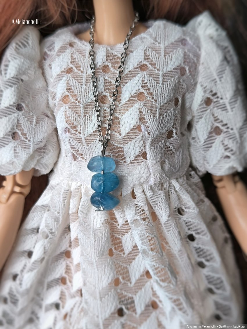 Подвески с аквамарином