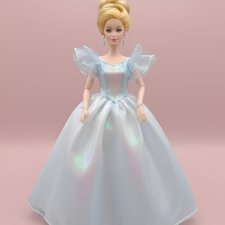 Бальное платье для куклы Барби