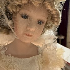 Фарфоровая кукла-лампа «Ангел» (Sophie) — Nanjing Int. Gifts, NRFB, винтаж