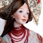 Фарфоровая кукла "Аленький цветочек"