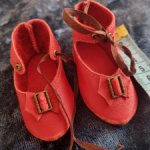 Туфельки Кожа Пинетки Обувь Кукла антикварная