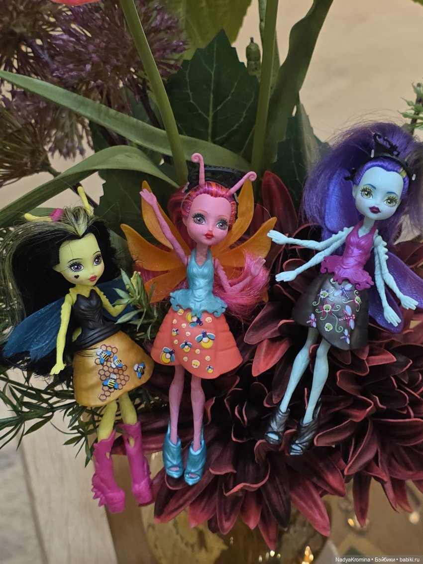Цветочные монстры Monster High: Битрис, Люмина и Вингрид