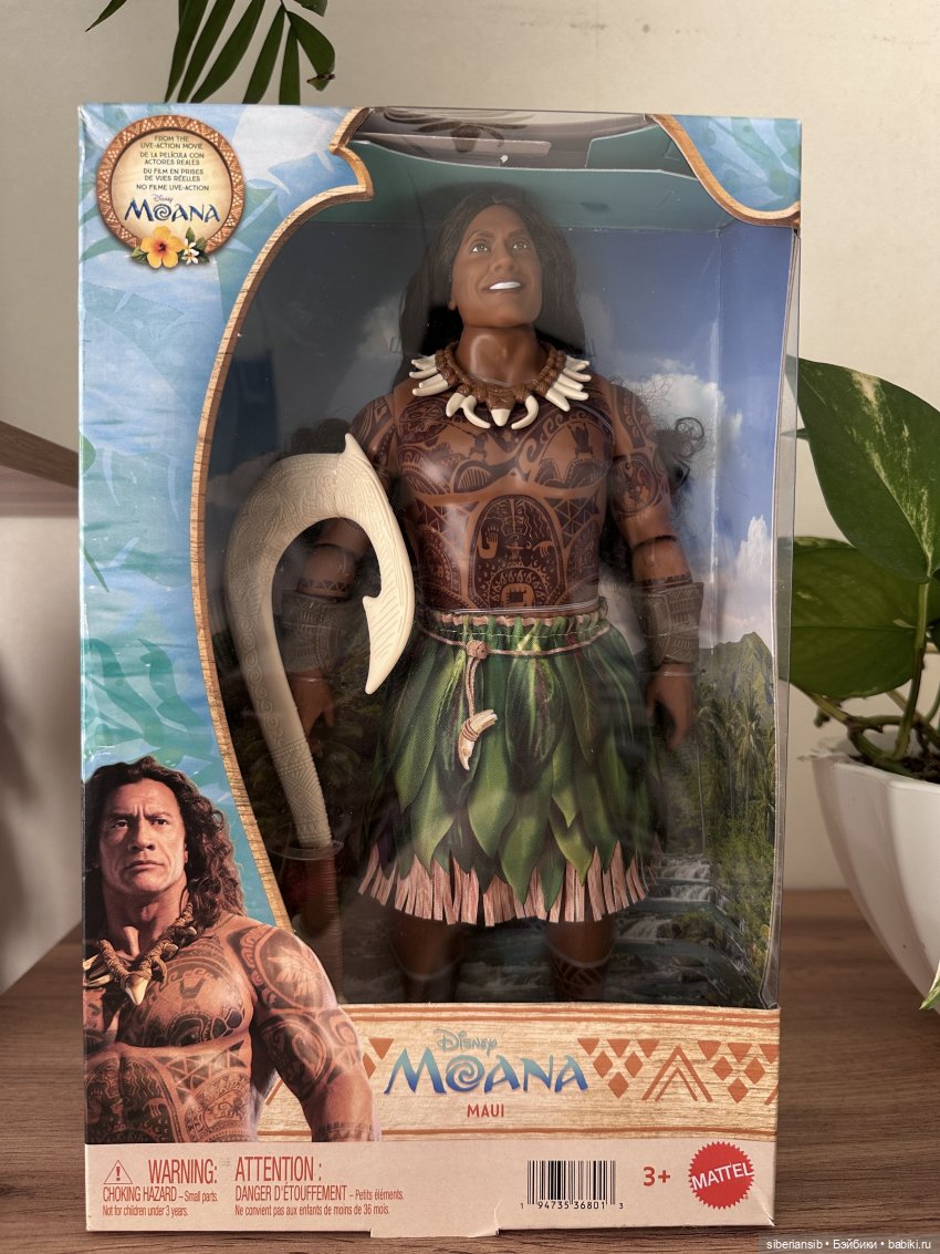 Мауи Дуэйн Джонсон 🥥🌴🌺🌅🌊 Moana Maui Doll (фото 6)