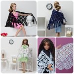 Реалистичная шаль для кукол Барби, Poppy Parker