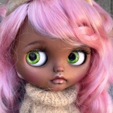 Эксклюзив из личной коллекции! Кастомная кукла Блайз (Blythe) Медвежонок Мила