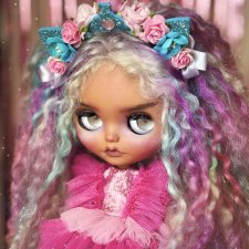 Эксклюзив из личной коллекции! Кастомная кукла Блайз (Blythe) Единорог