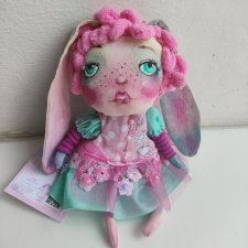 Зайка Зоя  авторская текстильная игрушка ручной работы