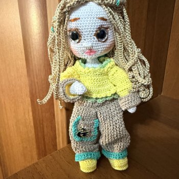 На досуге вяжу игрушки