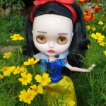 Кастомная Блайз Белоснежка c шейным шарниром (Blythe Snow White)