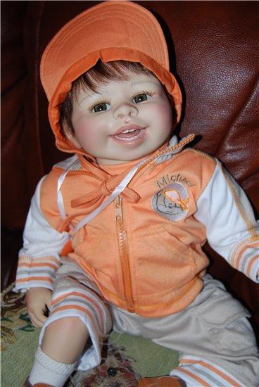 Ванесса знакомится с братиком - Коллекционные куклы от Петры Лехнер