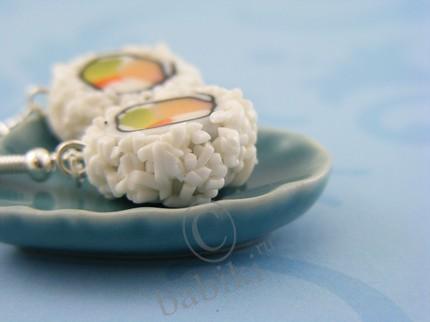 Серьги,бусы,кольца в виде еды - аппетит из полимерной глины (фото 7)