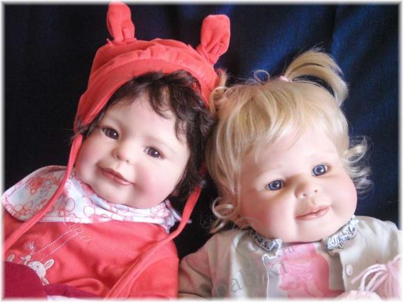 Почти близнецы - Лина и Юльхен - коллекционные куклы от Моники Петер-Ляйхт