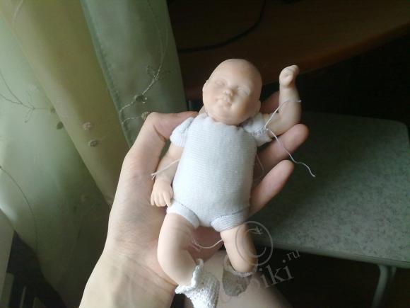 Малышка из фимо — Авторские куклы ручной работы: текстильные (фото 4)