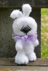 Вязанные игрушки крючком - Зайчик в стиле Samantha Lutterotti - схема (фото 6)