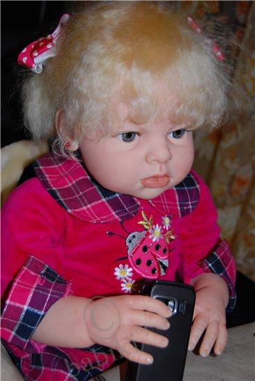 Очаровательная блондинка Алиса (реалистичная кукла реборн) (фото 5)