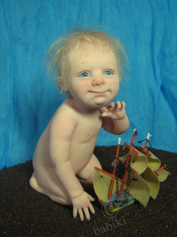 Малыш с мастеркласса — Лепка авторских кукол: полимерная глина (фото 2)