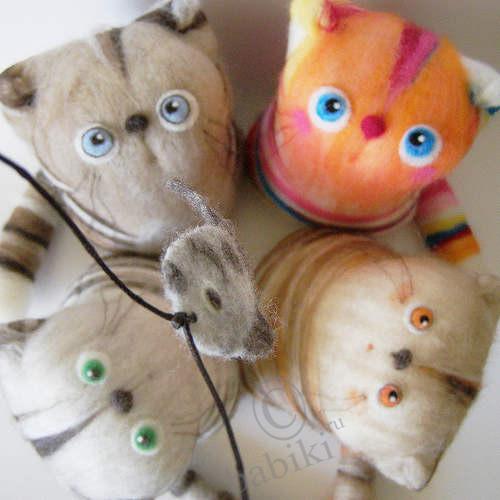 Оригинальные игрушки методом валяния из шерсти (фото 7)