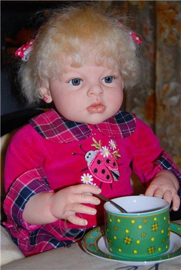 Очаровательная блондинка Алиса (реалистичная кукла реборн) (фото 3)