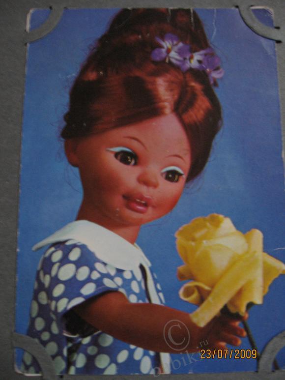 Куклы на почтовых открытках