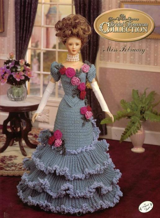 Куклы Barbie в красивых вязанных нарядах (фото 4)