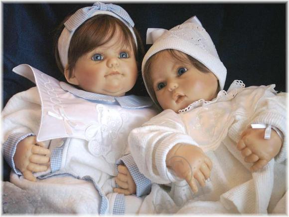 Коллекционные куклы Дани и Михи от Роланды Хаймер-фирма ЦАПФ