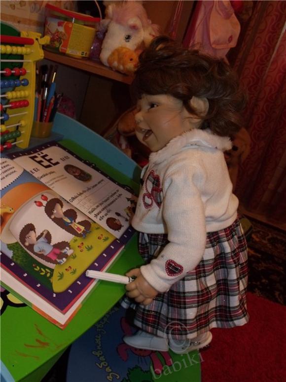 Моя Лора - Лорик -улыбчивая мордашка. Кукла Gluckskind от Brigitte Leman (фото 3)