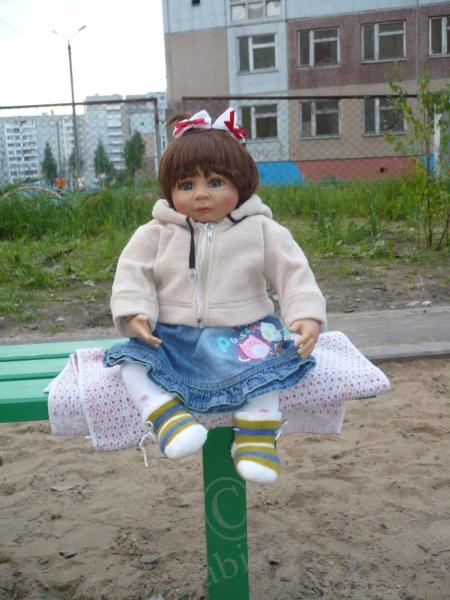 Baby Neele идет гулять. Коллекционная кукла от Monika Gerdes