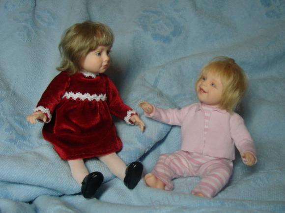 У меня девчонки подружились - портретные куклы (фото 2)