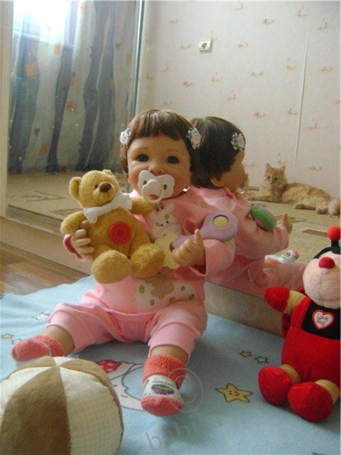 Моя долгожданная девочка Рике - коллекционная куколка от Моники Гедес (фото 4)