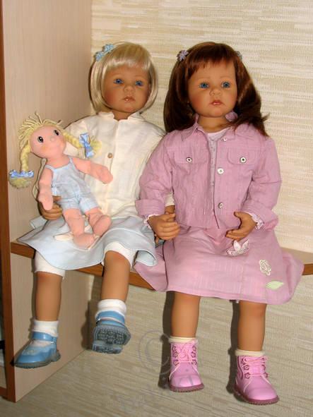 Куклы Запф - сегодня девочек больше! Добавила еще своих двойняшек