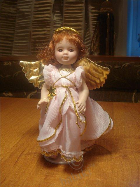 Фарфоровый ангел - коллекционная фарфоровая куколка