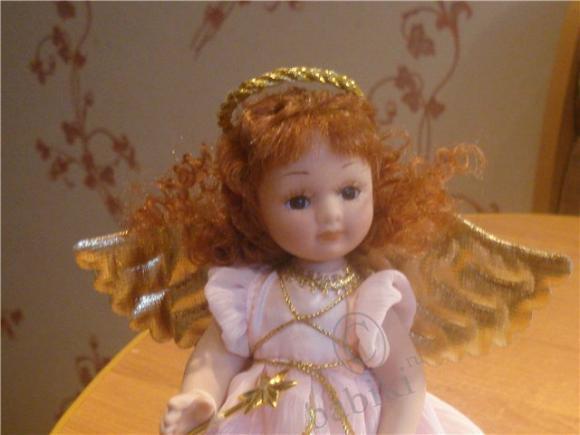 Фарфоровый ангел - коллекционная фарфоровая куколка (фото 3)