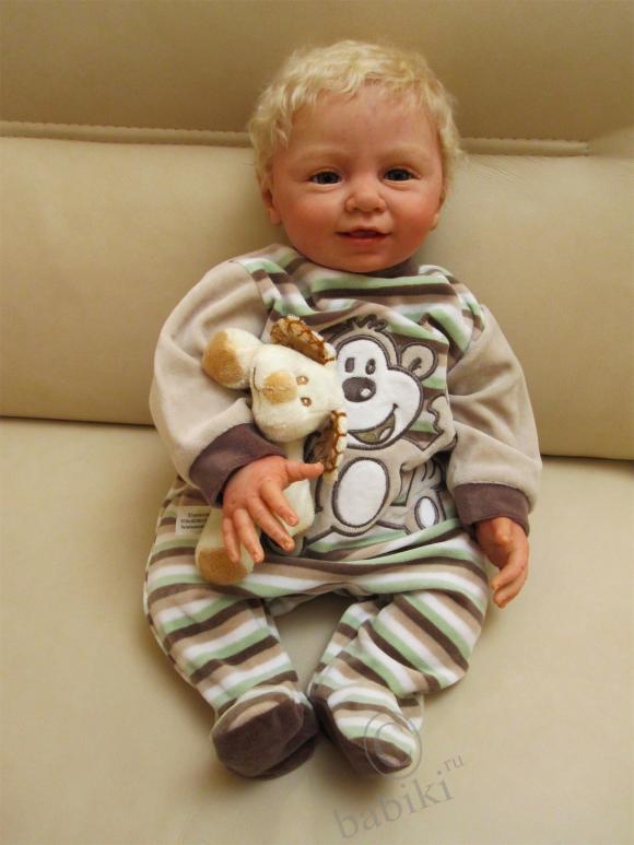 Малыш реборн Бено собрался к маме (фото 5)