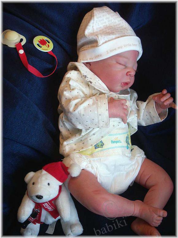 Кукла реборн из молда от Adrie Stoete-Schuiteman ALEXIA (фото 4)