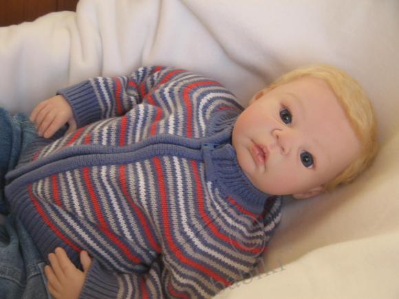 Малыш реборн Илюшенька! Вот и мы в новом образе:) (фото 3)