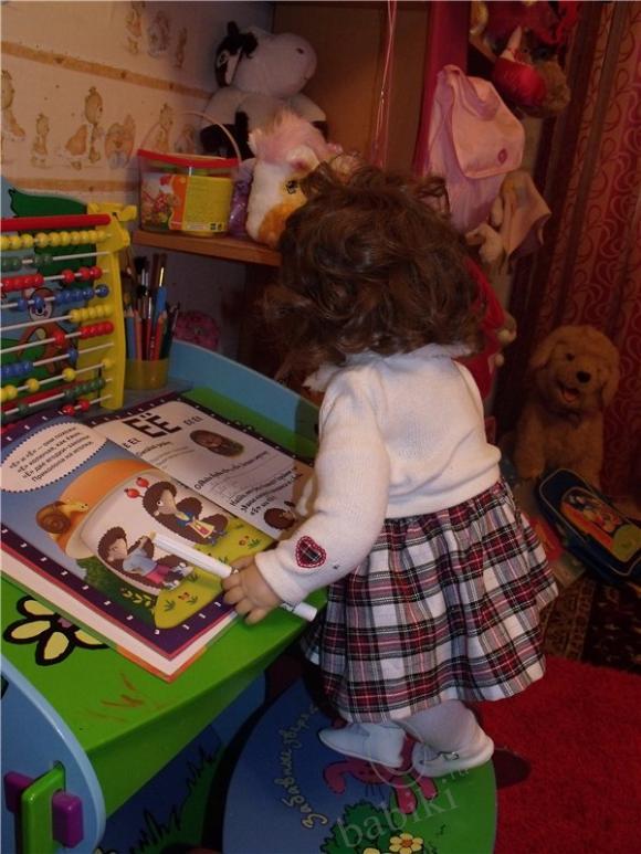 Моя Лора - Лорик -улыбчивая мордашка. Кукла Gluckskind от Brigitte Leman (фото 2)