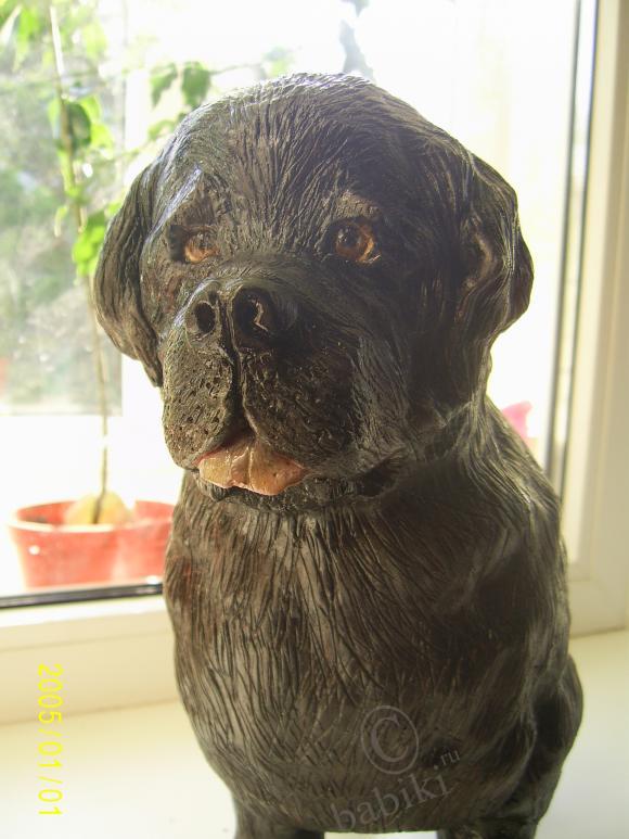 Собака из глины — Лепка авторских игрушек и папье (фото 2)