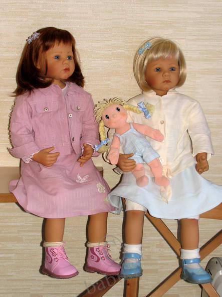 Куклы Запф - сегодня девочек больше! Добавила еще своих двойняшек