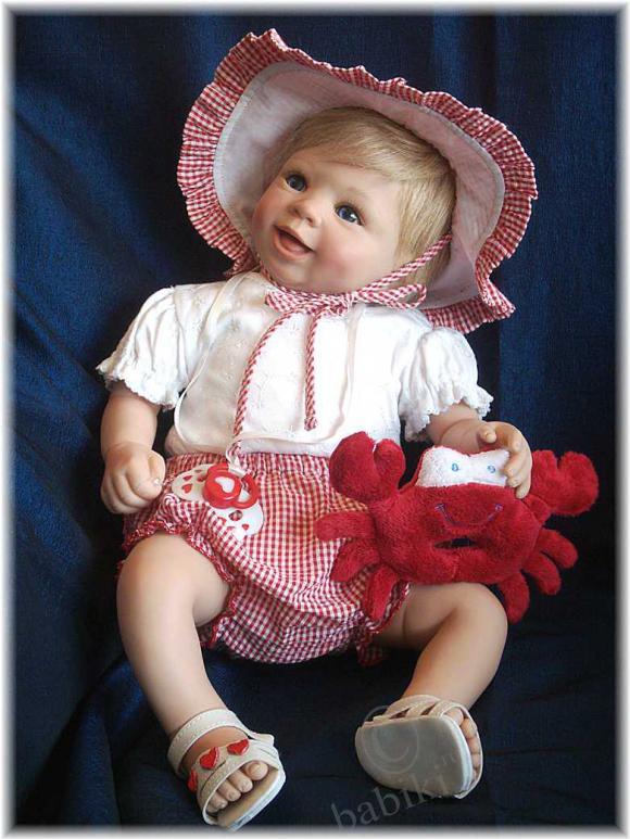 Коллекционная кукла ЛИЗА от Лауры Туцио-Росс. Девчушка-хохотушка (фото 4)