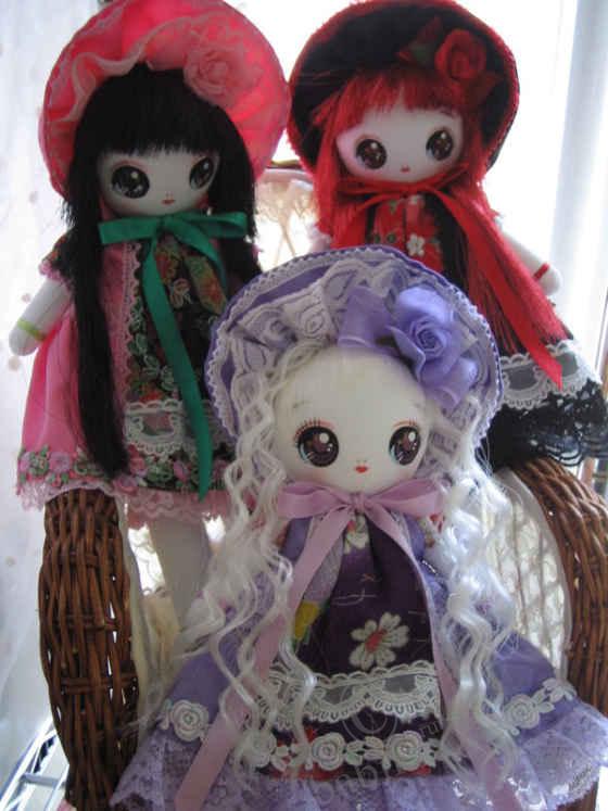 Текстильные куклы ручной работы от tanpopo0118