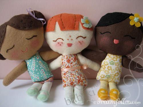 Мягкие текстильные куколки Lolly Dolly