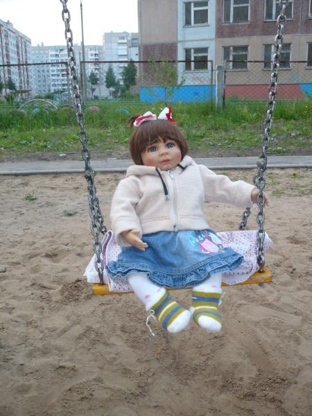 Baby Neele идет гулять. Коллекционная кукла от Monika Gerdes (фото 2)